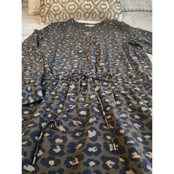 Banana Republic Animal Print Long Sleeve with Pockets Size 12 - Picture 3 of 10